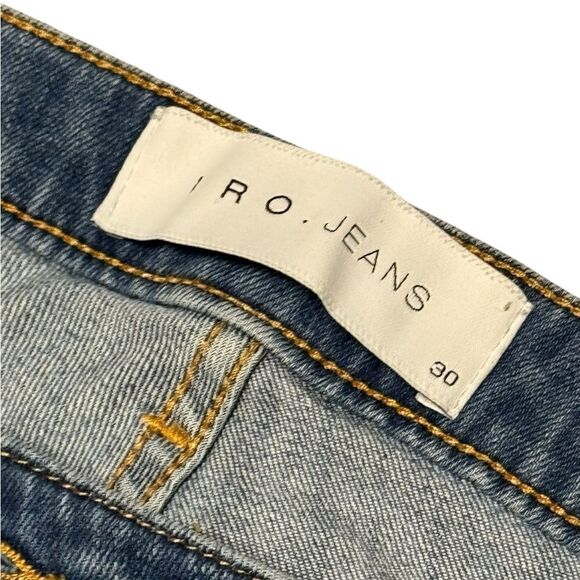 Women’s IRO medium wash karsen garoon distressed low rise jeans size 31 - Picture 8 of 9